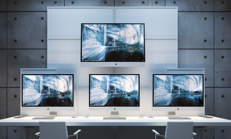 Evetron LHFC 4U2AR-SK для работы с 4 мониторами