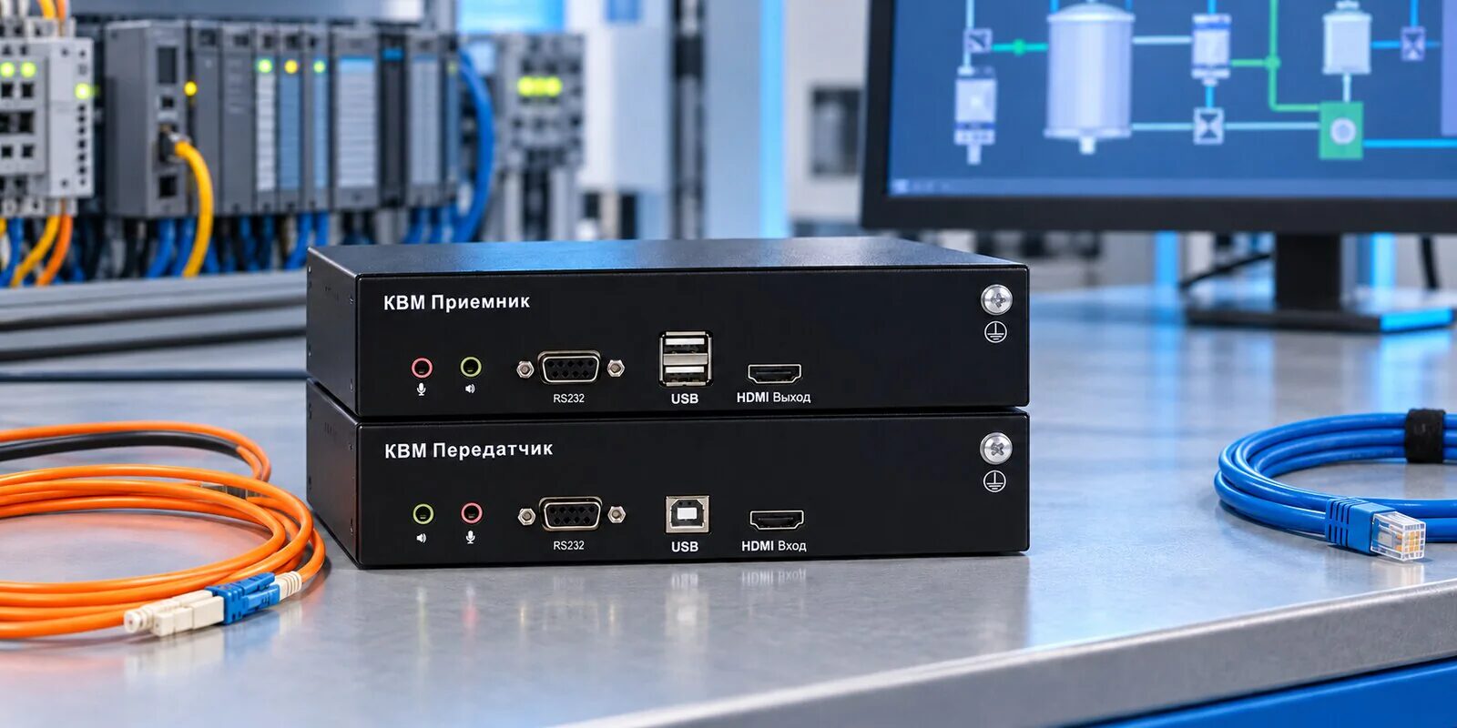 4K по оптике с резервным питанием: рабочее место без системного блока