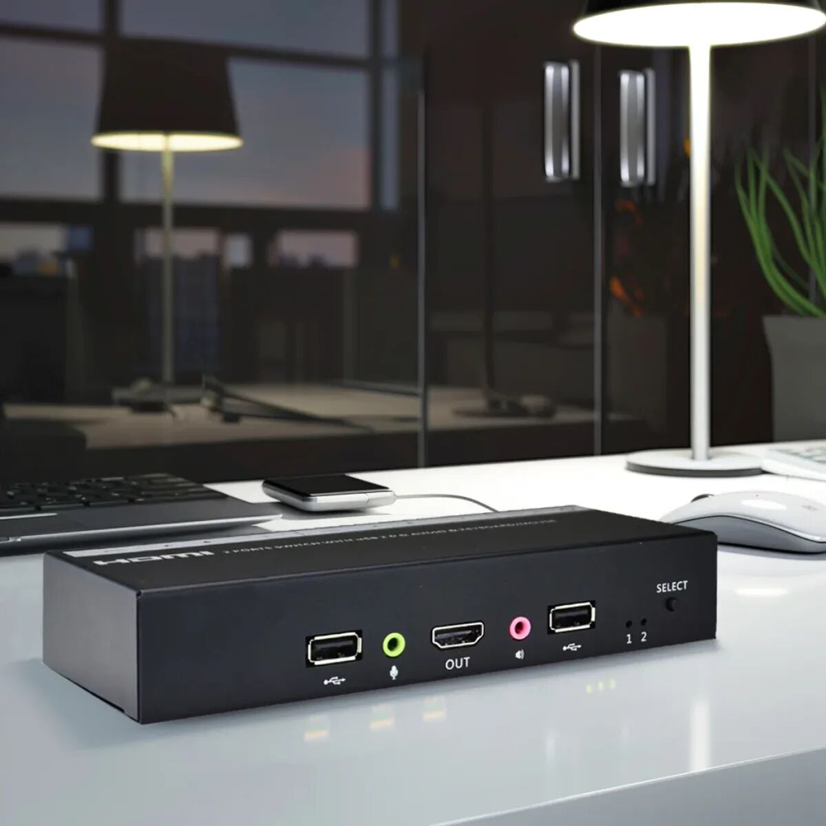HDMI KVM-переключатель Evetron SH 21U2ASK, 2 порта